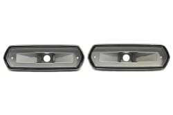 Side Marker Light - Bezels - PAIR - Repro ~ 1968 Mercury Cougar - Cyclone 5142,1000142,l4a4 1968,1968 cougar,bezels,c8w,cougar,cyclone,ford,light,marker,mercury,mercury cougar,montego,new,pair,repro,reproduction,side,driver,drivers,driver