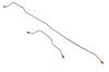 Brake Line Set - Rear Axle - 9 Inch 31 Spline - OE STEEL - Repro ~ 1968 - 1969 Mercury Cougar / 1968 - 1969 Ford Mustang 1968,1968 cougar,1968 mustang,1969,1969 cougar,1969 mustang,axle,brake,c8w,c8z,c9w,c9z,cougar,ford,ford mustang,inch,line,mercury,mercury cougar,mustang,new,rear,repro,reproduction,set,spline,steel,break,26551