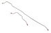 Brake Line Set - Rear Axle - 2 Line Set - STAINLESS Steel - Repro ~ 1971 - 1973 Mercury Cougar - 1971 - 1973 Ford Mustang 5722,1000722,zra7102-ss 1971,1971 cougar,1971 mustang,1972,1972 cougar,1972 mustang,1973,1973 cougar,1973 mustang,axle,brake,cougar,d1w,d1z,d2w,d2z,d3w,d3z,ford,ford mustang,inch,line,mercury,mercury cougar,mustang,new,rear,repro,reproduction,set,stainless,steel,break,26554