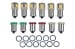 LED Bulbs - Dash Lights - Set of 12 - Repro ~ 1967 - 1968 Mercury Cougar 7099 1967,1967 cougar,1968,1968 cougar,bright,c7w,c8w,cluster,color,cougar,dash,factory,gauge,led,light,mercury,mercury cougar,new,interior,bulb,repro,kit,package,bulb,plasma,diode,indicator,arrow,green,red,clear,white,upgrade,cluster,clock,xr7,standard,base,youtube,video,lite,light,emmiting,26923