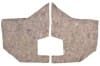 Kick Panel Insulation - Repro ~ 1971 - 1973 Mercury Cougar / 1971 - 1973 Ford Mustang 