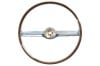 Steering Wheel - Decor / Deluxe - BLUE - Repro ~ 1968 Mercury Cougar / 1968 Ford Mustang 1968,1968 mustang,C8Z,ford,ford mustang,mustang,1968,1968 cougar,C8W,cougar,mercury,mercury cougar,blue,new,repro,reproduction,decor,deluxe,wood,grain,woodgrain,steering,wheel,30637