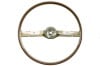 Steering Wheel - Decor / Deluxe - IVY GOLD - Repro ~ 1968 Mercury Cougar / 1968 Ford Mustang 1968,1968 mustang,C8Z,ford,ford mustang,mustang,1968,1968 cougar,C8W,cougar,mercury,mercury cougar,ivy,gold,new,repro,reproduction,decor,deluxe,wood,grain,woodgrain,steering,wheel,31023