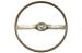 Steering Wheel - Decor / Deluxe - IVY GOLD - Repro ~ 1968 Mercury Cougar / 1968 Ford Mustang  1968,1968 mustang,C8Z,ford,ford mustang,mustang,1968,1968 cougar,C8W,cougar,mercury,mercury cougar,ivy,gold,new,repro,reproduction,decor,deluxe,wood,grain,woodgrain,steering,wheel,31023