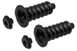 Shaft Seal Kit - Headlight Vacuum Actuator - Repro ~ 1967 - 1970 Mercury Cougar   1967,1967 cougar,1968,1968 cougar,1969,1969 cougar,1970,1970 cougar,C7W,C8W,C9W,D0W,actuator,air,cougar,cyclone,door,doors,eyelid,fix,grille,headlight,headlights,hidden,kit,leak,light,lincoln,marquis,mercury,mercury cougar,motor,pod,pump,ranchero,rebuild,renew,repro,reproduction,retractable,seal,shaft,tank,thunderbird,torino,vacuum,fix,repair,renew,leak,seal,rubber,bellows,vacuum,motor,eyelid,close,open,grill,grille,shaft,rod,original,stock,oem,pod,31132,motor,can,canister