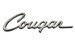 Emblem - Quarter Panel - COUGAR Script - NOS ~ 1971 - 1973 Mercury Cougar  D1WB-16B114-A,threaded,1971,1971 cougar,1972,1972 cougar,1973,1973 cougar,D1W,D2W,D3W,chromed,cougar,emblem,mercury,mercury cougar,name,nos,notched,panel,plate,quarter,rod,script,31630
