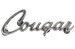 Emblem - Fender Extension - COUGAR Script - Used ~ 1970 Mercury Cougar 24662 D0WB-16098-A,D0wa-16098-A,1969 cougar,1970,1970 cougar,c9w,cougar,d0w,emblem,extension,fender,mercury,mercury cougar,script,used,31818