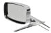 Side View Mirror - Driver Side - Chrome - Remote - Standard - NOS ~ 1971 - 1973 Mercury Cougar  D1WB-17743-AA,C9AB-17743-A,1971,1971 cougar,1972,1972 cougar,1973,1973 cougar,cougar,d1w,d2w,d3w,grade,mercury,mercury cougar,mirror,remote,standard,new,nos,used,driver,drivers,driver