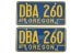 Licence Plates - Oregon - Original Blue and Yellow - Grade A - PAIR - Used ~ 1967 - 1973 Mercury Cougar / 1967 - 1973 Ford Mustang  32058,1964,1964 mustang,1965,1965 mustang,1966,1966 mustang,1967,1967 cougar,1967 mustang,1968,1968 cougar,1968 mustang,1969,1969 cougar,1969 mustang,1970,1970 cougar,1970 mustang,1971,1971 cougar,1971 mustang,1972,1972 cougar,1972 mustang,1973,1973 cougar,1973 mustang,C4Z,C5Z,C6Z,C7W,C7Z,C8W,C8Z,C9W,C9Z,D0W,D0Z,D1W,D1Z,D2W,D2Z,D3W,D3Z,blue,cougar,ford,ford mustang,grade,licence,mercury,mercury cougar,mustang,oregon,original,pair,plates,used,yellow,a