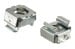 Nuts - Hood latch to Latch Support - PAIR - Repro ~ 1967 - 1968 Mercury Cougar   32097,1967,1967 cougar,1968,1968 cougar,C7W,C8W,attaching,clip,cougar,holder,hood,kit,latch,mercury,mercury cougar,nut,pair,repro,set,snap,support,two