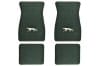 Floor Mats - DARK GREEN - w/ Walking Cat - NEW ~ 1967 - 1973 Mercury Cougar