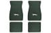 Floor Mats - DARK GREEN - w/ Walking Cat - NEW ~ 1967 - 1973 Mercury Cougar  32184,/,1967,1967 cougar,1968,1968 cougar,1969,1969 cougar,1970,1970 cougar,1971,1971 cougar,1972,1972 cougar,1973,1973 cougar,C7W,C8W,C9W,D0W,D1W,D2W,D3W,cougar,floor,logo,green,mat,mats,mercury,mercury cougar,new,walking,cat,dark