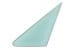 Door Vent Glass - TINT - Driver Side - Grade B - Used ~ 1967 - 1968 Mercury Cougar / 1965 - 1968 Ford Mustang  1965,1965 mustang,1966 mustang,1967,1967 cougar,1967 mustang,1968,1968 cougar,1968 mustang,21412,6521413,c5z,c5zz,c6z,c7w,c7z,c8w,c8z,cougar,door,driver,ford,ford mustang,glass,grade,hand,left,mercury,mercury cougar,mustang,side,tint,tinted,green tinted,used,vent,driver,drivers,driver's,32398,b,left