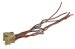 Wiring Pigtail - Taillight Harness to Taillight Housing - Passenger Side - Used ~ 1971 - 1973 Mercury Cougar    1971,1971 cougar,1972,1972 cougar,1973,1973 cougar,32419,D1W,D2W,D3W,cougar,harness,housing,light,mercury,mercury cougar,pigtail,plug,repair,standard,tail,taillight,used,wire,wiring,xr7,pig