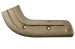 Seat Hinge Cover - Passenger Side Outer  - IVY GOLD - Used ~ 1967 Mercury Cougar  C5ZB-6561692,C5ZB-6561693,C7WB-6561694,C7WB-6561695,1967,1967 cougar,1967 mustang,cougar,covers,c7w,ford,hinge,mercury,mercury cougar,seat,used,right,left,32490,IVY,GOLD,IVY GOLD,inner,outer,passenger,driver