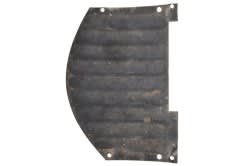 Backing Plate - 1969 Grille - Passenger Side - Deep Cut - Used ~ 1969 Mercury Cougar  32504,1969,1969 cougar,C9W,backing,black,corner,cougar,deep,driver,edge,grill,grille,hand,left,mercury,mercury cougar,passenger,plate,restored,right,shallow,side,used