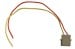 Wiring Pigtail - Under Dash Harness to Seat Belt Warning Light - Used - LATE ~ 1971 - 1973 Mercury Cougar  1971,1971 cougar,1972,1972 cougar,1973,1973 cougar,D1W,D2W,D3W,belt,cougar,dash,harness,light,lite,mercury,mercury cougar,pigtail,repair,seat,under,used,waning,wire,wiring,32508