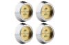 Center Cap - Legendary Wheels - GOLD - Shelby / Cobra - Set of 4 - Repro ~ 1967 - 1973 Mercury Cougar / 1964 - 1973 Ford Mustang 1964,1964 mustang,1965,1965 mustang,1966,1966 mustang,1967,1967 cougar,1967 mustang,1968,1968 cougar,1968 mustang,1969,1969 cougar,1969 mustang,1970,1970 cougar,1970 mustang,1971,1971 cougar,1971 mustang,1972,1972 cougar,1972 mustang,1973,1973 cougar,1973 mustang,C4Z,C5Z,C6Z,C7W,C7Z,C8W,C8Z,C9W,C9Z,D0W,D0Z,D1W,D1Z,D2W,D2Z,D3W,D3Z,black,cap,center,cobra,cougar,ford,ford mustang,legendary,mercury,mercury cougar,mustang,new,repro,reproduction,shelby,snake,wheel,32599,set,of,4,four