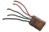 Wiring Pigtail - Under Hood Harness to Driver Side Headlight Harness - Used ~ 1967 - 1968 Mercury Cougar  1967,1967 cougar,1968,1968 cougar,32811,C7W,C8W,brown,cougar,harness,head,headlight,hood,light,lite,mercury,mercury cougar,pig,pigtail,plug,repair,standard,std,tail,under,underhood,wire,wiring,xr7,driver,drivers,drivers