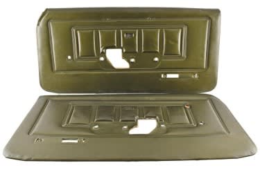 Door Panels - XR7 - PAIR - Grade A - MEDIUM GREEN - Used ~ 1970 Mercury Cougar  1970,1970 cougar,cougar,d0w,door,mercury,mercury cougar,pair,panels,used,xr7,grade"A",a,wanted,driver,drivers,driver