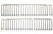 GTE Grille Bars - Complete Set - Used ~ 1967 - 1968 Mercury Cougar  1967,1967 cougar,1968,1968 cougar,C7W,C8W,bar,bars,complete,cougar,e,eye,eyelid,front,grill,grille,gt,gte,lid,mercury,mercury cougar,set,grill,grille,bars,sections,section,fins,vertical,driver,passenger,hide,away,hidden,32922,used,stripped,gte