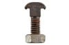 Retaining Bolt w/ Nut - Fixed Column - Used ~ 1969 Mercury Cougar / 1969 Ford Mustang 1969,1969 cougar,1969 mustang,C9W,C9Z,cougar,ford,ford mustang,mercury,mercury cougar,mustang,bolt,column,cougar,cover,fixed,head,nut,retainer,retaining,shaped,shield,sleeve,slotted,t,used,32928