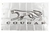 Walking Cat Nylon Banner / Flag - White - NOS ~ 1967 - 1973 Mercury Cougar  33027,/,1967,1967 cougar,1968,1968 cougar,1969,1969 cougar,1970,1970 cougar,1971,1971 cougar,1972,1972 cougar,1973,1973 cougar,C7W,C8W,C9W,D0W,D1W,D2W,D3W,banner,cat,cougar,flag,mercury,mercury cougar,new,nylon,walking