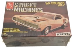 1969 Mercury Cougar XR7 Model Kit - AMT # 6533-10E0 - Unopened - NOS ~ 1969 Mercury Cougar    33035,#,1969,1969 cougar,6533-10e0,C9W,amt,cougar,ertl,kit,mercury,mercury cougar,model,new,plastic,sealed,toy,unopened,xr7,street,machines,machine,new,old,stock,nos,car