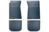 Floor Mats - Rubber - Cougar Logo - Dark Blue - NOS ~ 1967 - 1973 Mercury Cougar 1970,1970 cougar,1971,1971 cougar,1972,1972 cougar,1973,1973 cougar,D0W,D1W,D2W,D3W,cougar,mercury,mercury cougar,1967,1967 cougar,1968,1968 cougar,1969,1969 cougar,C7W,C8W,C9W,cougar,embossed,engraved,floor,floor mat,logo,mats,mercury,mercury cougar,rubber,nos,new,old,stock,blue,dark,33068,mats