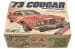 1973 Mercury Cougar Model Kit - MPC #1-7322-250 - Open Box - Used ~ 1973 Mercury Cougar   33092,#1-7322-250,1/25,1973,1973 cougar,D3W,box,car,cougar,customize,customizing,general,kit,mercury,mercury cougar,mills,mpc,model,mpc,open,painted,pre,red,scale,toy,toys,used