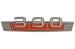 Emblem - 390 - Fender Badge - EACH - ORANGE - NOS ~ 1969 Mercury Cougar / Ford Torino  390,1969,1969 cougar,badge,c9w,cougar,emblem,fender,ford,mercury,mercury cougar,new,torino,33103,orange,nos,new,old,stock