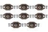Adjustment Assembly - Headlight - w/ Screws - Set of 8 - Used ~ 1967 - 1970 Mercury Cougar 1967,1967 cougar,1968,1968 cougar,1969,1969 cougar,1970,1970 cougar,adjuster,adjustment,assembly,c7w,c8w,c9w,cougar,d0w,headlight,mercury,mercury cougar,screws,used,33152,headlight,adjusting,screw,set,of,8,eight,kit