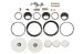 Gauge Cluster Harware Kit - XR7 - Used ~ 1967 Mercury Cougar   33286,1967,1967 cougar,C7W,bracket,brackets,cluster,cougar,cup,cups,gauge,hardware,instrument,kit,lens,lenses,mercury,mercury cougar,rims,rings,screws,set,used,xr7,repair,fix