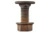 Bolt and Nut - Support Bracket to Main Column Bracket - EACH - Used ~ 1972 - 1973 Mercury Cougar / 1972 - 1973 Ford Mustang  bolt,nut,stove,33450,1972,1972 cougar,1972 mustang,1973,1973 cougar,1973 mustang,D3W,D3Z,D2W,D2Z,bracket,cluster,column,cougar,384527-S2,side,support,dash,ford,ford mustang,hanger,instrument,mercury,mercury cougar,mount,mustang,steering,under,used