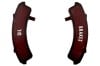 Indicator Lenses - Temp Gauge - Oil / Brakes - Standard - Used ~ 1970 Mercury Cougar  33462,/,1970,1970 cougar,D0W,brakes,cougar,gauge,indicator,lens,lenses,mercury,mercury cougar,oil,red,standard,temp,used,window,windows,word,words
