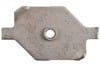 Anchor Plate - Door Striker - Driver / Passenger Side - Used ~ 1971 - 1973 Mercury Cougar / 1971 - 1973 Ford Mustang 33477,1971,1971 cougar,1972,1972 cougar,1973,1973 cougar,D1W,D2W,D3W,anchor,cast,cougar,die,door,driver,drivers,drivers,mercury,mercury cougar,metal,plate,side,steel,striker,used