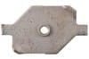 Anchor Plate - Door Striker - Passenger Side - Used ~ 1971 - 1973 Mercury Cougar / 1971 - 1973 Ford Mustang 33478,1971,1971 cougar,1972,1972 cougar,1973,1973 cougar,D1W,D2W,D3W,anchor,cast,cougar,die,door,passenger,passengers,passengers,mercury,mercury cougar,metal,plate,side,steel,striker,used