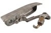 Latch Handle Assembly - Convertible Top - Driver Side - Used ~ 1969 - 1970 Mercury Cougar / 1965 - 1970 Ford Mustang 33495,1964,1964 mustang,1965,1965 mustang,1966,1966 mustang,1967,1967 mustang,1968,1968 mustang,1969,1969 cougar,1969 mustang,1970,1970 cougar,1970 mustang,C4Z,C5Z,C6Z,C7Z,C8Z,C9W,C9Z,D0W,D0Z,assembly,c4zb-7650534-c,c4zb-7650535-c,convertible,cougar,driver,ford,ford mustang,handle,hook,latch,left,mercury,mercury cougar,mustang,passenger,release,right,roof,side,top,used