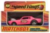 Matchbox Speed Kings - K-21 King Size Cougar Dragster - Pink - Used ~ 1967 Mercury Cougar  33516,1967,1967 cougar,C7W,collectible,cougar,dragster,k-21,king,kings,matchbox,mercury,mercury cougar,metal,pink,plastic,size,speed,toy,used