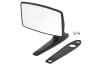 Side View Mirror - Ambidextrous - Black - Manual - Repro ~ 1971 - 1973 Mercury Cougar 1971,1972,1973,17696,1971 cougar,1972 cougar,1973 cougar,adjust,ambidextrous,c7az,black,cougar,d1w,d2w,d3w,ford,galaxie,manual,mercury,mercury cougar,mirror,new,repro,reproduction,side,view,33652