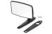 Side View Mirror - Ambidextrous - Black - Manual - Repro ~ 1971 - 1973 Mercury Cougar  1971,1972,1973,17696,1971 cougar,1972 cougar,1973 cougar,adjust,ambidextrous,c7az,black,cougar,d1w,d2w,d3w,ford,galaxie,manual,mercury,mercury cougar,mirror,new,repro,reproduction,side,view,33652