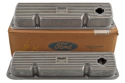 Valve Covers - BOSS 302 / 351 - ALUMINUM - PAIR - NOS ~ 1969 - 1970 Mercury Cougar / 1969 - 1971 Ford Mustang  1971,dboss 351,d1z,1969,1969 cougar,1969 mustang,1970,1970 cougar,1970 mustang,302,aluminum,boss,c9w,c9z,cougar,cover,covers,d0w,d0z,ford,ford mustang,mercury,mercury cougar,mustang,pair,used,valve,driver,drivers,driver