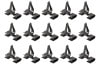 Clips - Trim / Moulding - Dash Face Pad - Set of 15 - Repro ~ 1968 Mercury Cougar 1968,1968 cougar,aluminum,c8w,clips,cougar,face,mercury,mercury cougar,pad,trim,repro,reproduction,new,dash,clip,33903