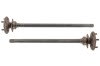 Axles - PAIR - Boss 351 / 429 CJ - Used ~ 1971 Mercury Cougar / 1971 - 1972 Ford Mustang D1ZZZ-4234-A,D1ZZ-4234-B,33920,1971,1971 cougar,1971 mustang,1972,1972 mustang,boss351,429cj,d1W,d1Z,d2Z,axle,axles,big,block,boss,cj,cougar,ford,ford mustang,gte,mercury,mercury cougar,mustang,pair,spline,two,used,splined