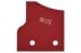 BELTS Warning Lens - XR7 - Used ~ 1970 Mercury Cougar  33983,1970,1970 cougar,D0W,belt,belts,cougar,d0wy-10a936-a,indicator,lens,light,mercury,mercury cougar,red,seat,tach,tachometer,used,warning,xr7