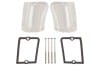 Lenses - Backup / Reverse Light - w/ Gaskets - FROSTED LENS - PAIR - Repro ~ 1969 - 1970 Mercury Cougar