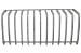 Grille Chrome Section - Passenger Side - Eyelid  - Used ~ 1967 - 1968 Mercury Cougar  1967,1967 cougar,1968,1968 cougar,C7W,C8W,chrome,cougar,diecast,grill,grille,grille section,mercury,mercury cougar,grille bars,bars,grille,grille bars,grill,grille,bars,sections,section,fins,chrome,rechromed,rechrome,chrome,vertical,restored,driver,passenger,hide,away,hidden,passenger,passengers,passenger