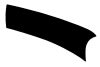 Single Stripe - Eliminator - Reverse Light - Passenger Side - Repro ~ 1970 Mercury Cougar Eliminator 34050,1970,1970 cougar,D0W,cougar,eliminator,back,up,light,trim,reverse,rear,mercury,mercury cougar,repro,single,stripe,passenger,passengers,passengers