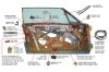 Exploded View Door Diagram - Free Download ~ 1967 - 1968 Mercury Cougar 33849,/,1967,1967 cougar,1968,1968 cougar,C7W,C8W,cougar,diagram,download,free,mercury,mercury cougar,schematic,std,xr7,door,exploded,view,internal,inside,insides,internals,parts,explode,view