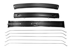 Inner Roof Braces / Headliner Bows - Repro ~ 1967 - 1970 Mercury Cougar 27307-clone1 1969,1969 cougar,1970,1970 cougar,bow,c9w,complete,cougar,d0w,head,headliner,liner,mercury,mercury cougar,set,fabric,interior,roof,liner,roof,brace,braces,bows,bow,repro,reproduction,new,kit